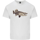 A Pike Fish Fishing Fisherman Kids T-Shirt Childrens White