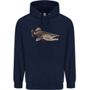 A Pike Fish Fishing Fisherman Mens 80% Cotton Hoodie Navy Blue