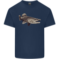 A Pike Fish Fishing Fisherman Mens Cotton T-Shirt Tee Top Navy Blue