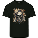 A Poker Skull Playing Cards Kids T-Shirt Childrens Black
