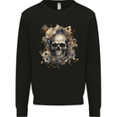 A Poker Skull Playing Cards Mens Sweatshirt Jumper Black