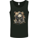 A Poker Skull Playing Cards Mens Vest Tank Top Black