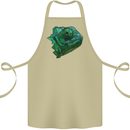 A Polygonal Chameleon Cotton Apron 100% Organic Khaki
