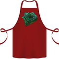 A Polygonal Chameleon Cotton Apron 100% Organic Maroon