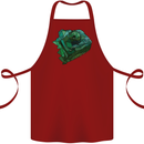 A Polygonal Chameleon Cotton Apron 100% Organic Maroon