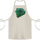 A Polygonal Chameleon Cotton Apron 100% Organic Natural