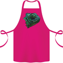 A Polygonal Chameleon Cotton Apron 100% Organic Pink