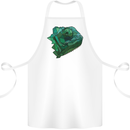 A Polygonal Chameleon Cotton Apron 100% Organic White
