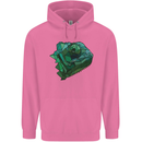 A Polygonal Chameleon Mens 80% Cotton Hoodie Azelea