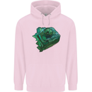A Polygonal Chameleon Mens 80% Cotton Hoodie Light Pink