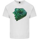 A Polygonal Chameleon Mens Cotton T-Shirt Tee Top White