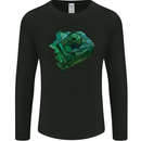 A Polygonal Chameleon Mens Long Sleeve T-Shirt Black