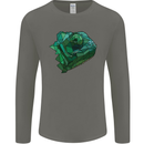 A Polygonal Chameleon Mens Long Sleeve T-Shirt Charcoal