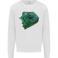 A Polygonal Chameleon Mens Sweatshirt Jumper White