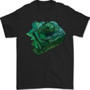 A Polygonal Chameleon Mens T-Shirt 100% Cotton Black