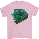 A Polygonal Chameleon Mens T-Shirt 100% Cotton Light Pink