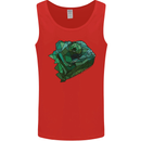 A Polygonal Chameleon Mens Vest Tank Top Red