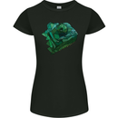 A Polygonal Chameleon Womens Petite Cut T-Shirt Black