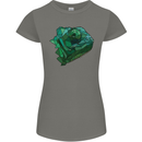 A Polygonal Chameleon Womens Petite Cut T-Shirt Charcoal