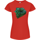 A Polygonal Chameleon Womens Petite Cut T-Shirt Red