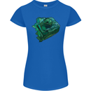 A Polygonal Chameleon Womens Petite Cut T-Shirt Royal Blue
