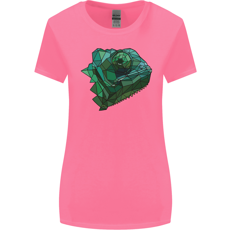 A Polygonal Chameleon Womens Wider Cut T-Shirt Azalea