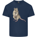 A Potoroo Mens Cotton T-Shirt Tee Top Navy Blue