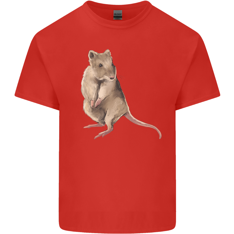 A Potoroo Mens Cotton T-Shirt Tee Top Red