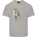 A Potoroo Mens Cotton T-Shirt Tee Top Sports Grey