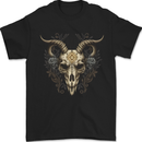 A Ram Skull Gothic Goth Heavy Metal Rock Mens T-Shirt 100% Cotton Black