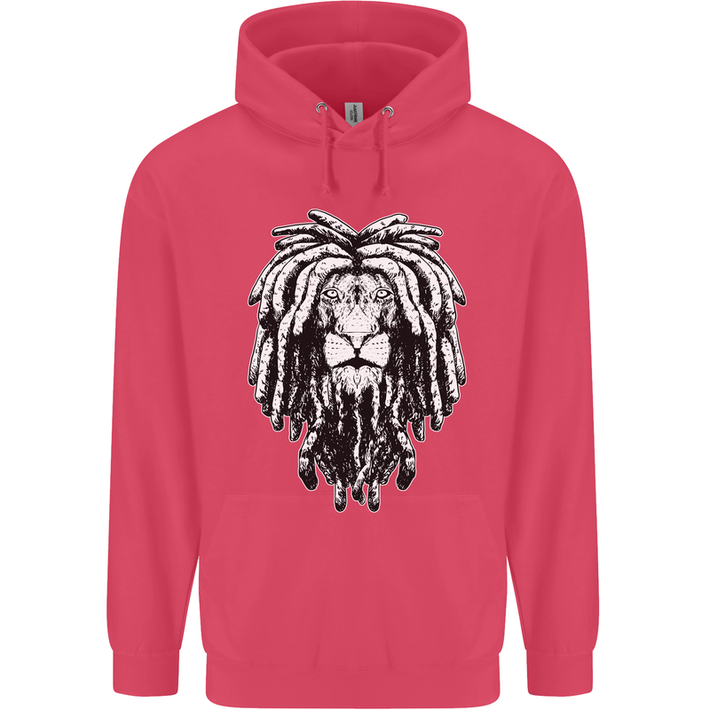 A Rasta Lion With Dreadlocks Jamaica Reggae Childrens Kids Hoodie Heliconia