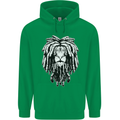 A Rasta Lion With Dreadlocks Jamaica Reggae Childrens Kids Hoodie Irish Green