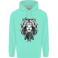 A Rasta Lion With Dreadlocks Jamaica Reggae Childrens Kids Hoodie Peppermint
