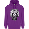 A Rasta Lion With Dreadlocks Jamaica Reggae Childrens Kids Hoodie Purple