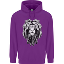 A Rasta Lion With Dreadlocks Jamaica Reggae Childrens Kids Hoodie Purple