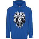 A Rasta Lion With Dreadlocks Jamaica Reggae Childrens Kids Hoodie Royal Blue