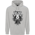 A Rasta Lion With Dreadlocks Jamaica Reggae Childrens Kids Hoodie Sports Grey