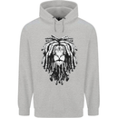 A Rasta Lion With Dreadlocks Jamaica Reggae Childrens Kids Hoodie Sports Grey