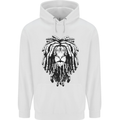 A Rasta Lion With Dreadlocks Jamaica Reggae Childrens Kids Hoodie White
