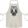 A Rasta Lion With Dreadlocks Jamaica Reggae Cotton Apron 100% Organic Natural