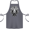 A Rasta Lion With Dreadlocks Jamaica Reggae Cotton Apron 100% Organic Steel