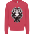 A Rasta Lion With Dreadlocks Jamaica Reggae Kids Sweatshirt Jumper Heliconia