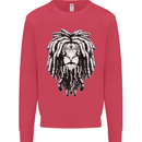 A Rasta Lion With Dreadlocks Jamaica Reggae Kids Sweatshirt Jumper Heliconia