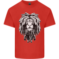A Rasta Lion With Dreadlocks Jamaica Reggae Kids T-Shirt Childrens Red