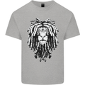 A Rasta Lion With Dreadlocks Jamaica Reggae Kids T-Shirt Childrens Sports Grey