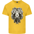 A Rasta Lion With Dreadlocks Jamaica Reggae Kids T-Shirt Childrens Yellow