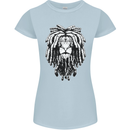 A Rasta Lion With Dreadlocks Jamaica Reggae Womens Petite Cut T-Shirt Light Blue