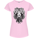 A Rasta Lion With Dreadlocks Jamaica Reggae Womens Petite Cut T-Shirt Light Pink