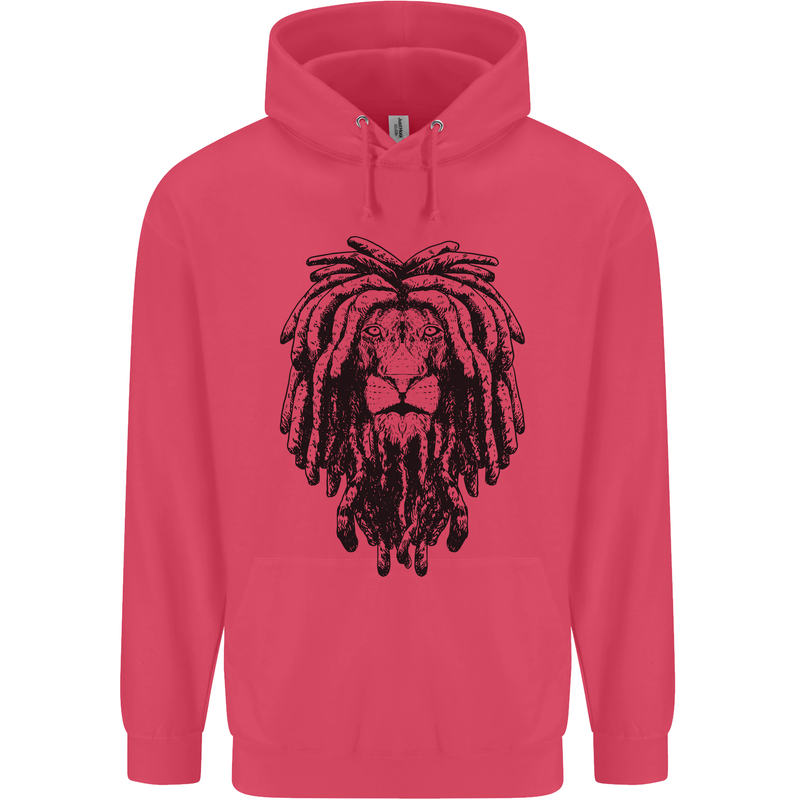 A Rasta Lion With Dreadlocks Jamaican Reggae Childrens Kids Hoodie Heliconia