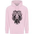 A Rasta Lion With Dreadlocks Jamaican Reggae Childrens Kids Hoodie Light Pink